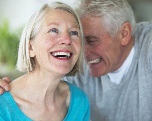 Older smiling couple